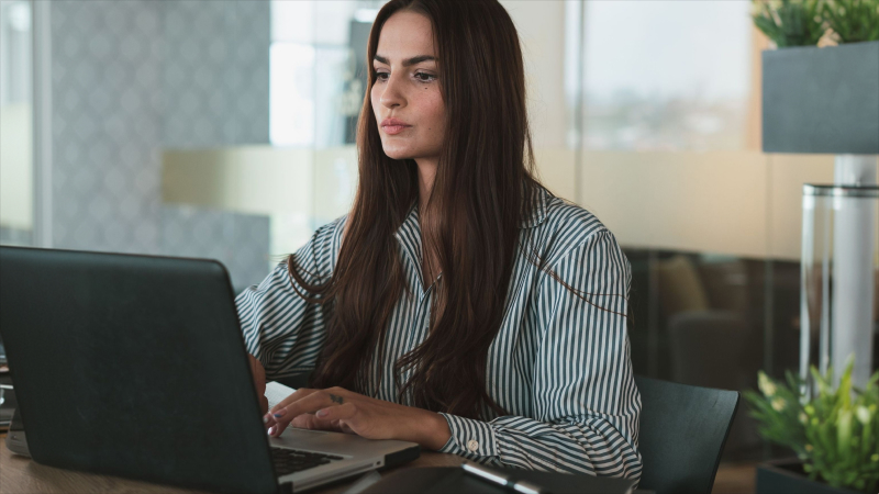 Woman on laptop