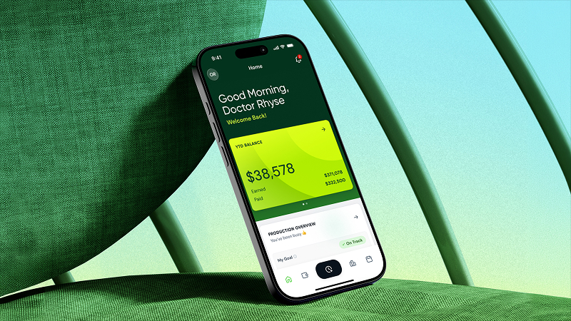 Phone displaying the Simpliphy app for physicians